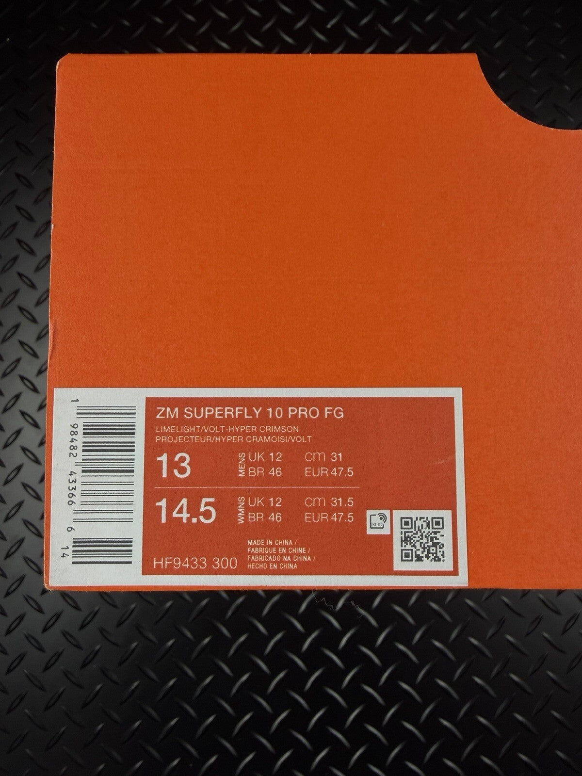 Nike Mercurial Superfly 10 Pro FG Football Boots ‘Hyper Volt’ Brand New - UK 12