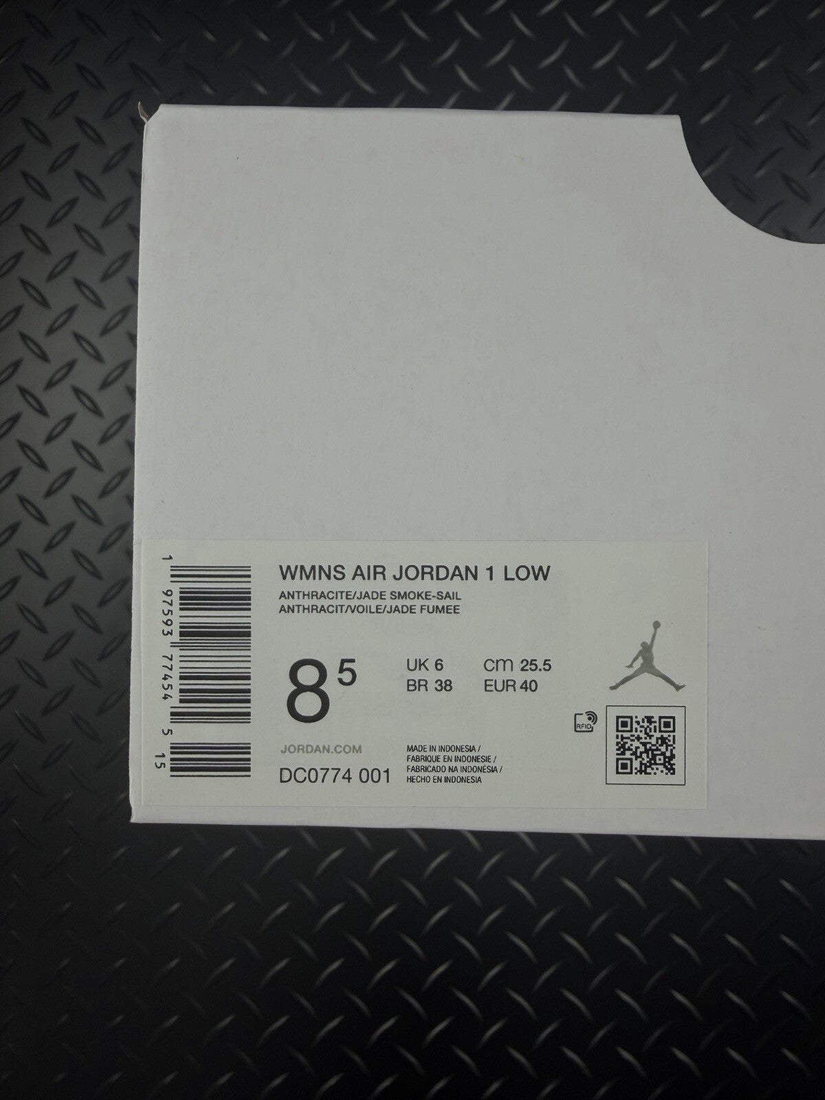 Nike Air Jordan 1 Low ‘Jade Smoke Sail’ Brand New 100% Authentic WMNS Size UK 6