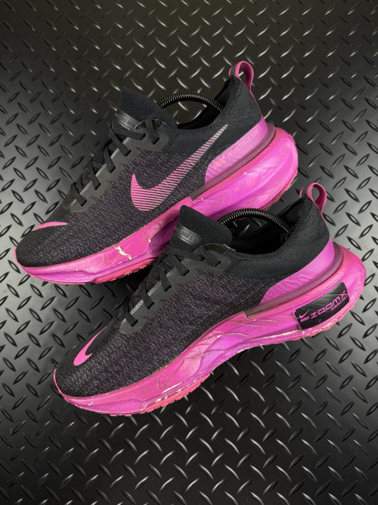 Nike Invincible Run 3 Running Trainers Pink Mesh knit Men’s Size UK 8.5