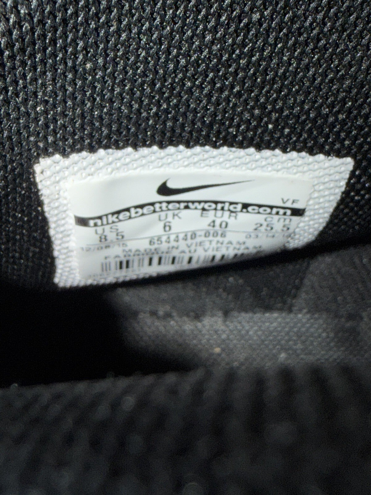 Nike Air Force 1 High OG Black Leather Gum 100% Authentic Size UK 6
