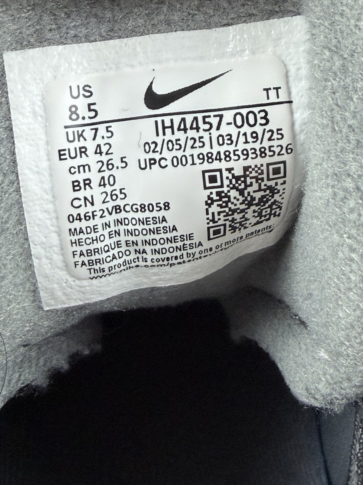 Nike Air Max 95 OG ‘Big Bubble’ Anthracite Smoke Grey Blue 100% Authentic UK 7.5