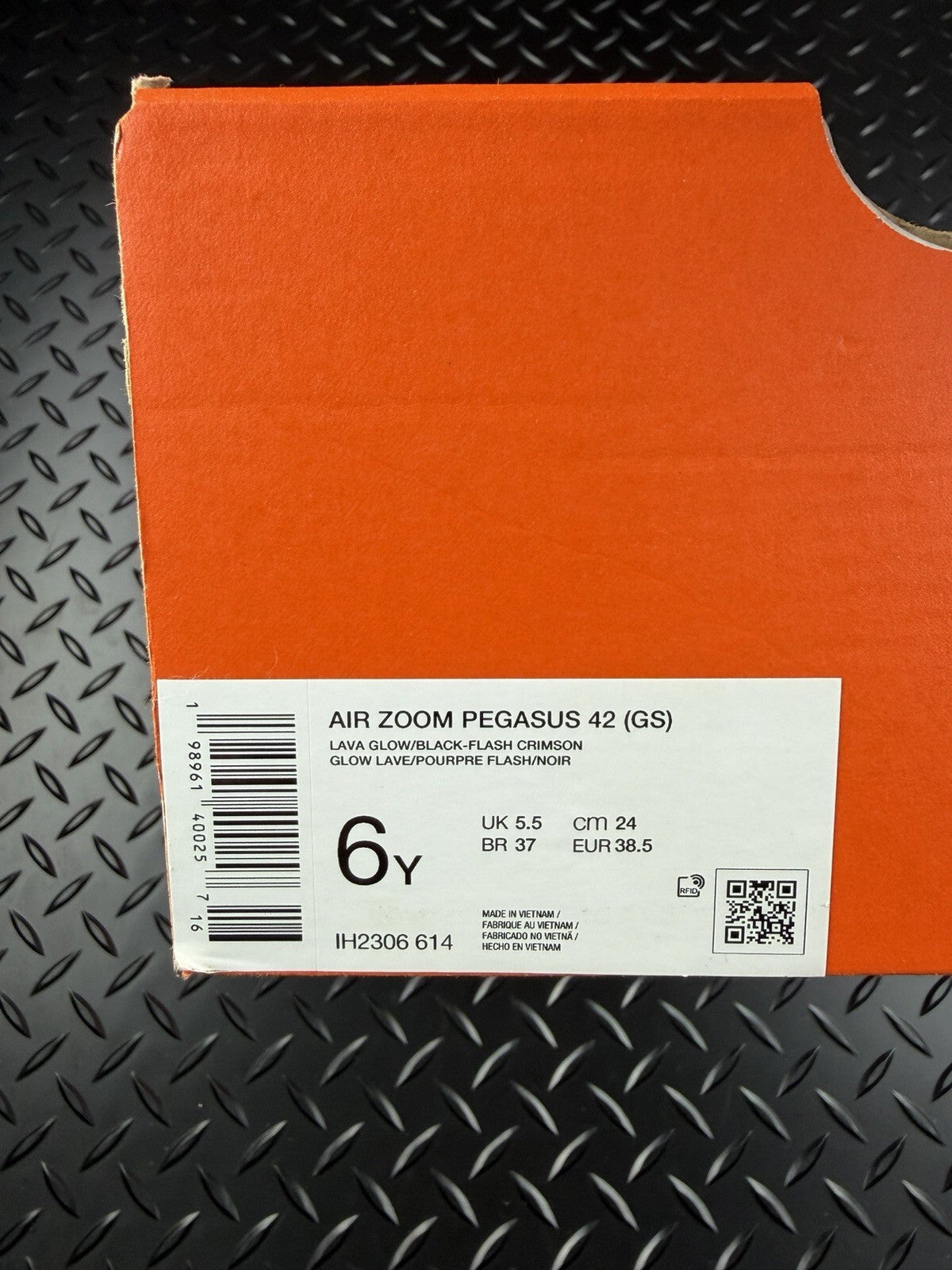 Nike Air Zoom Pegasus 42 ‘lava Glow’ Running Trainers Brand New Size UK 5.5