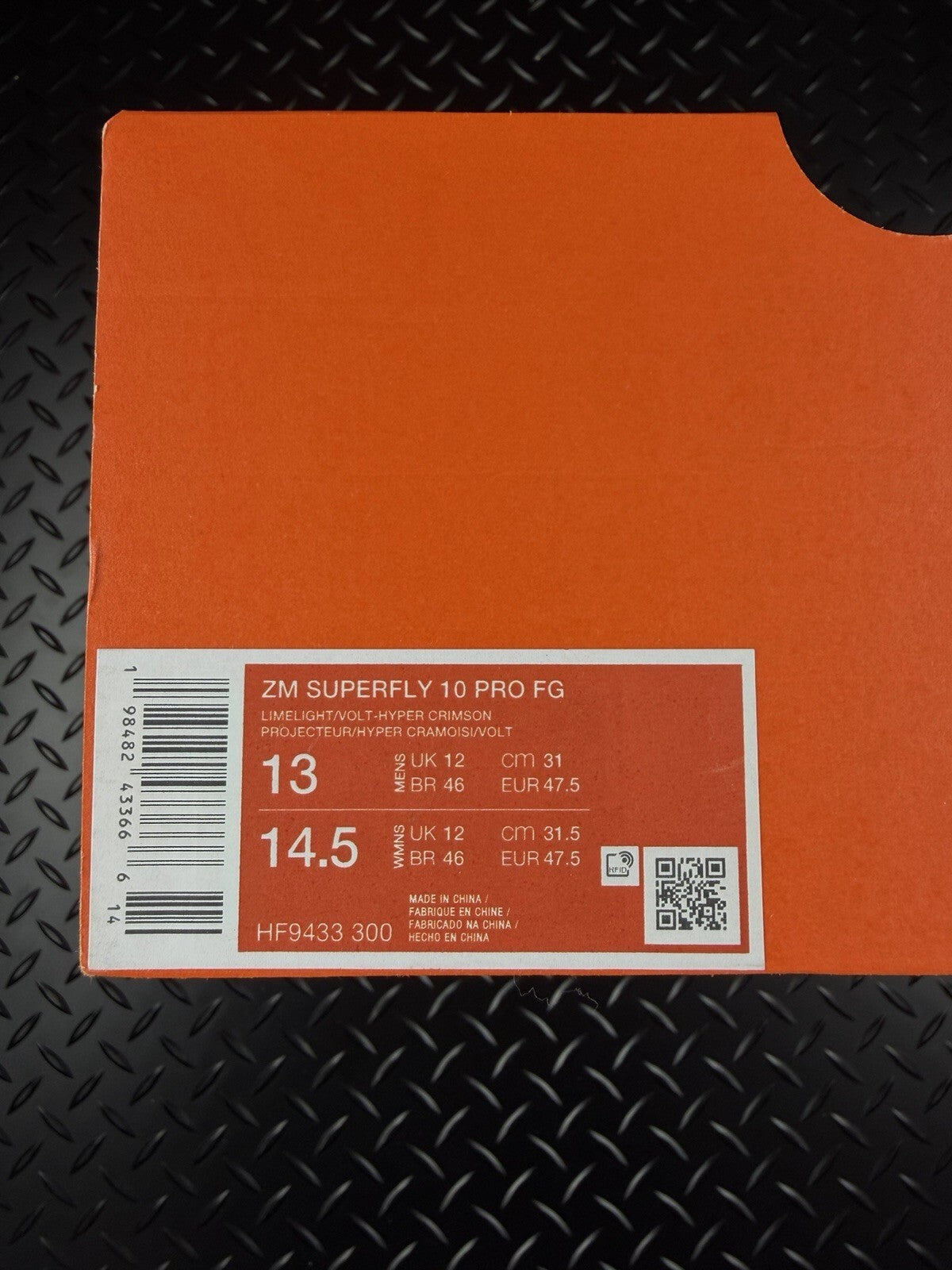 Nike Mercurial Superfly 10 Pro FG Football Boots ‘Hyper Volt’ Brand New - UK 12