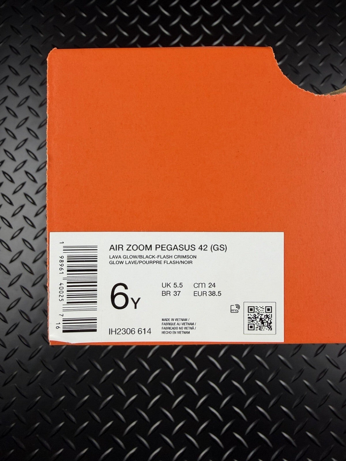 Nike Air Zoom Pegasus 42 ‘lava Glow’ Running Trainers Brand New Size UK 5.5