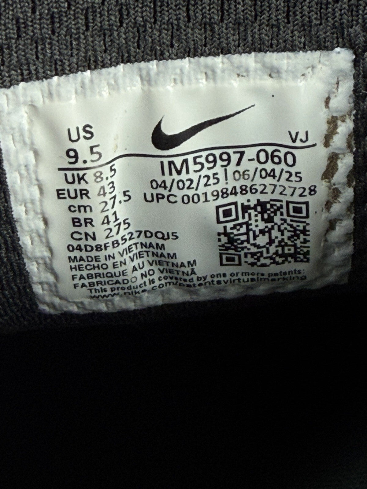 Nike P-6000 Utility ‘Anthracite Black Mineral’ 100% Authentic Mens Size UK 8.5