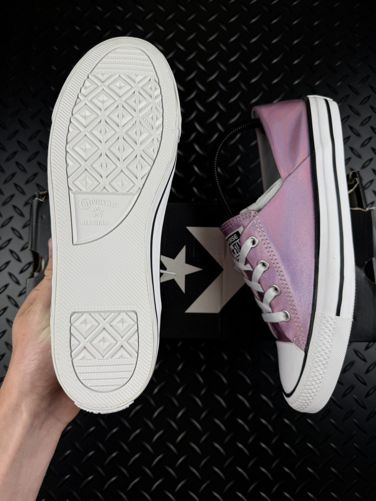 Chuck Taylor All Star Ox ‘ Purple White’ Brand New Full Box Size UK 7