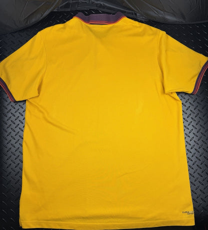 Vintage Adidas Clima Lite 365 Cotton Polo Shirt ‘Yellow + Red’ Size XL