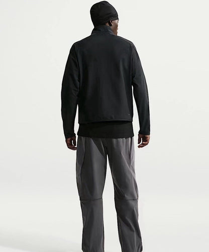 Nike Tech Dri-FIT Shore-Knit Track Jacket ‘Triple Black’ Sportswear Men’s XXL