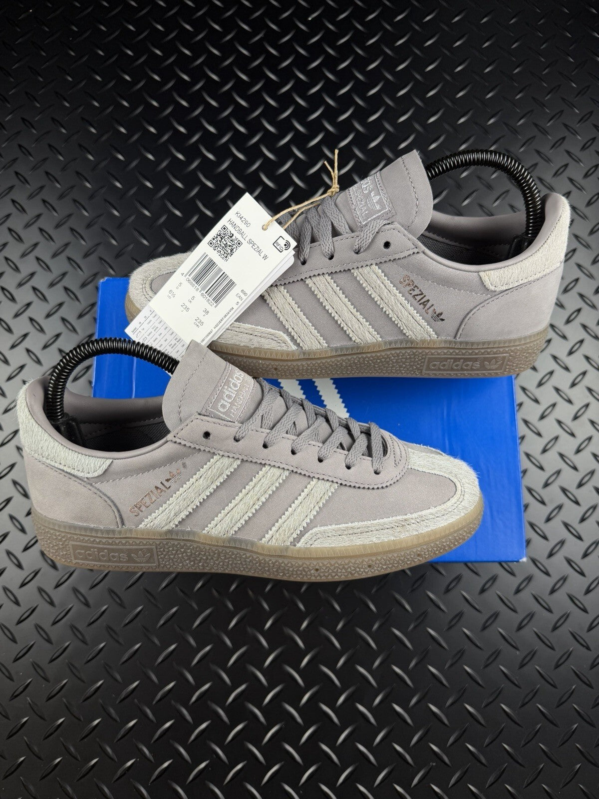 Adidas Handball Spezial ‘Pony Hair’ KI4290 Grey Gum Brand New Full Box WMNS UK 5