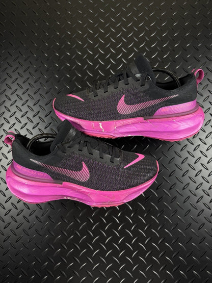 Nike Invincible Run 3 Running Trainers Pink Mesh knit Men’s Size UK 8.5