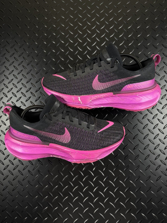 Nike Invincible Run 3 Running Trainers Pink Mesh knit Men’s Size UK 8.5