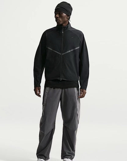 Nike Tech Dri-FIT Shore-Knit Track Jacket ‘Triple Black’ Sportswear Men’s XXL