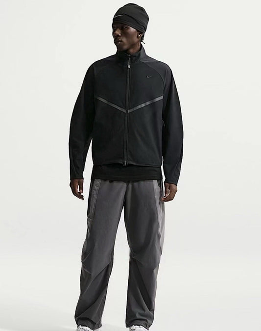 Nike Tech Dri-FIT Shore-Knit Track Jacket ‘Triple Black’ Sportswear Men’s XXL