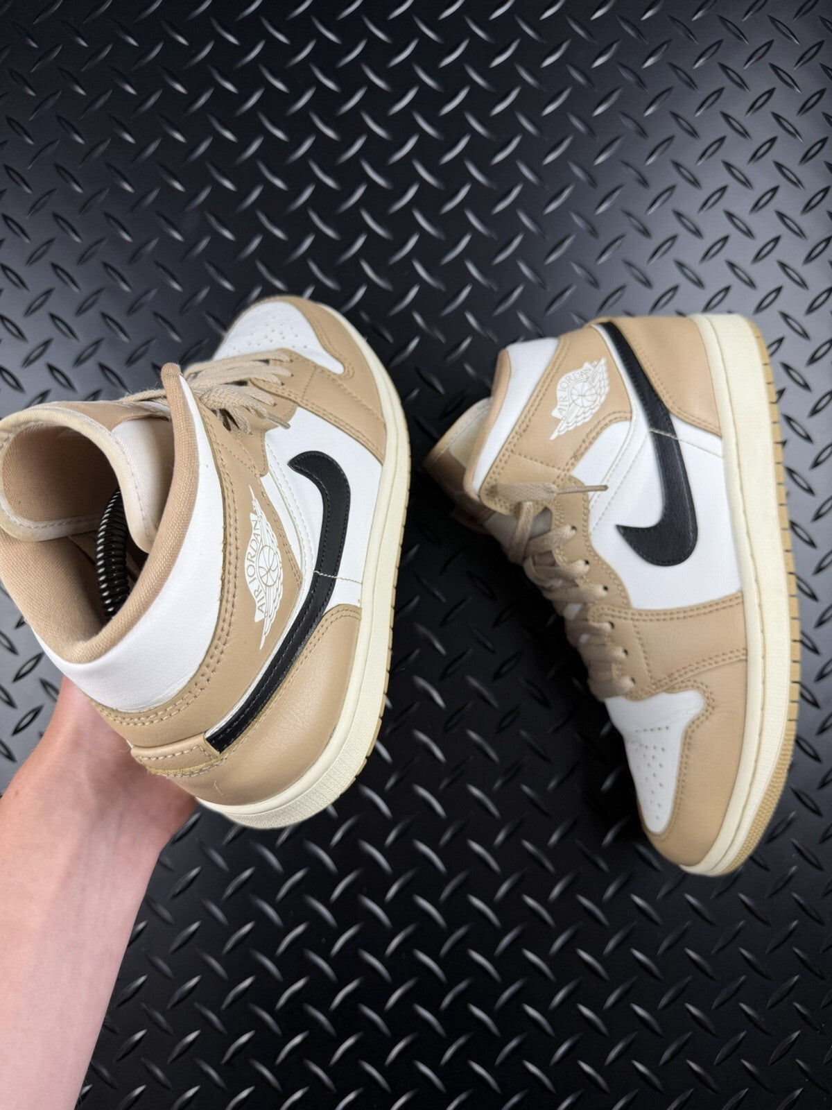 Nike Air Jordan 1 Mid ‘Sand White’ 100% Authentic WMNS Size UK 5.5