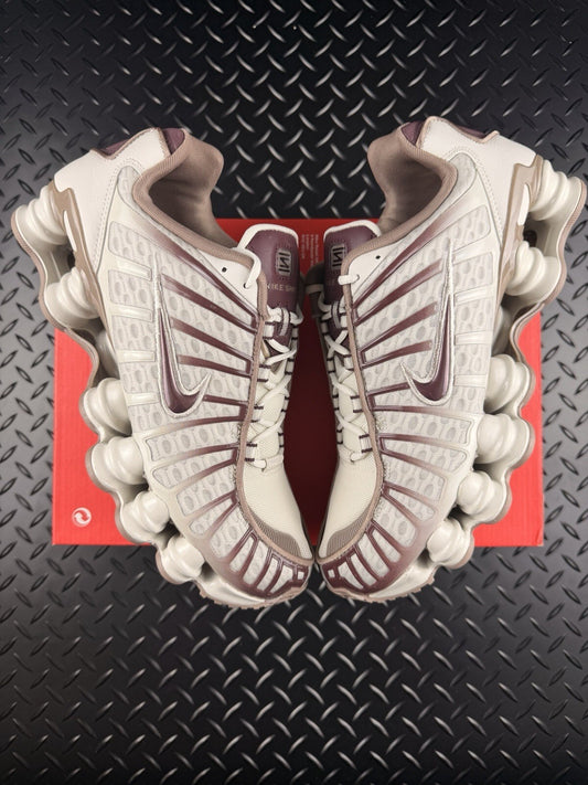 Nike Shox TL ‘Light Bone Burgundy Crush’ £165 RRP Brand New WMNS Size UK 7