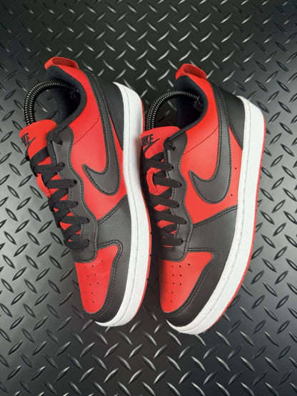 Nike Court Vision Low ‘Crimson Red Obsidian Black’ 100% Authentic GS Size UK 5