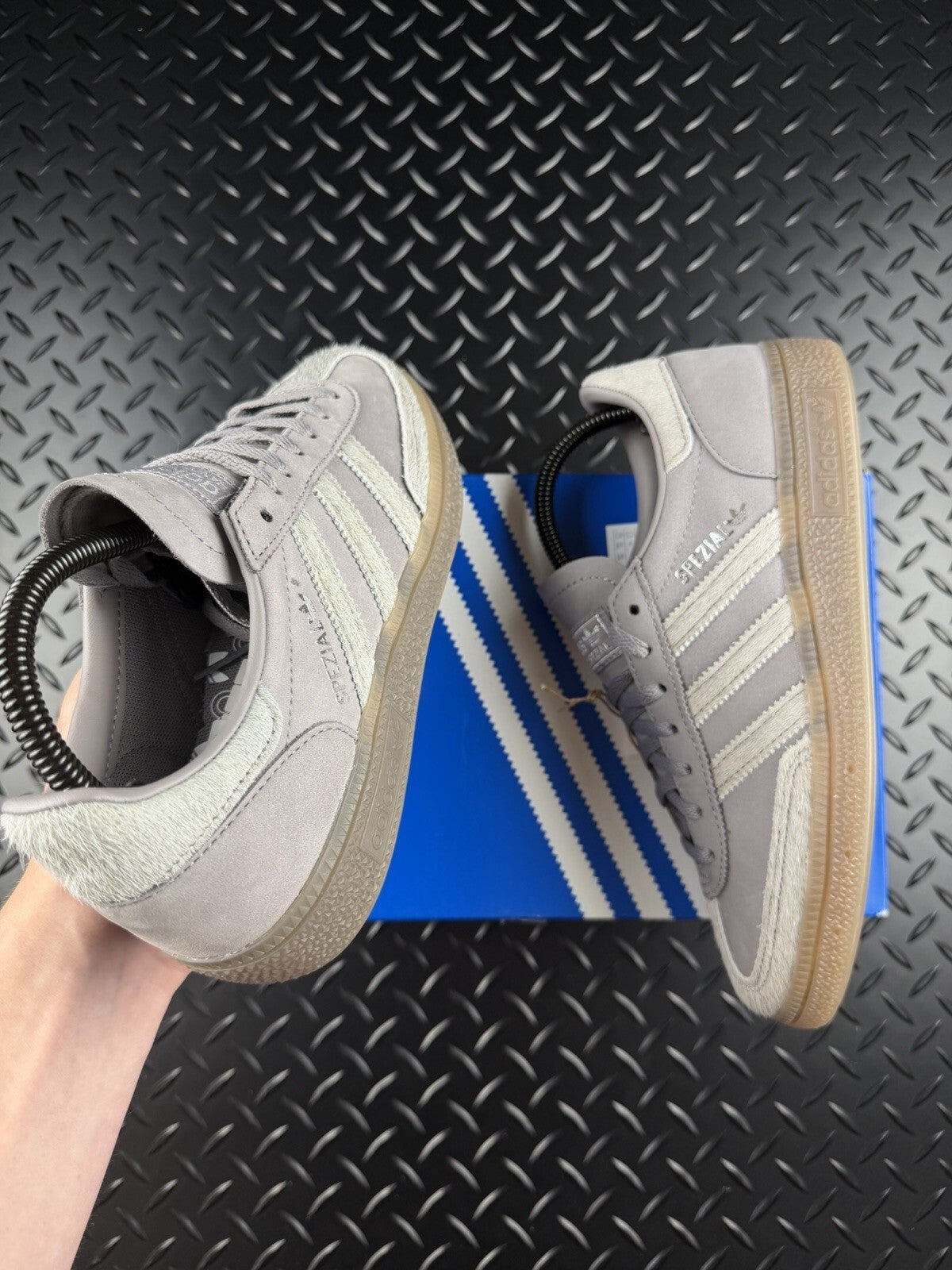 Adidas Handball Spezial ‘Pony Hair’ KI4290 Grey Gum Brand New Full Box WMNS UK 5
