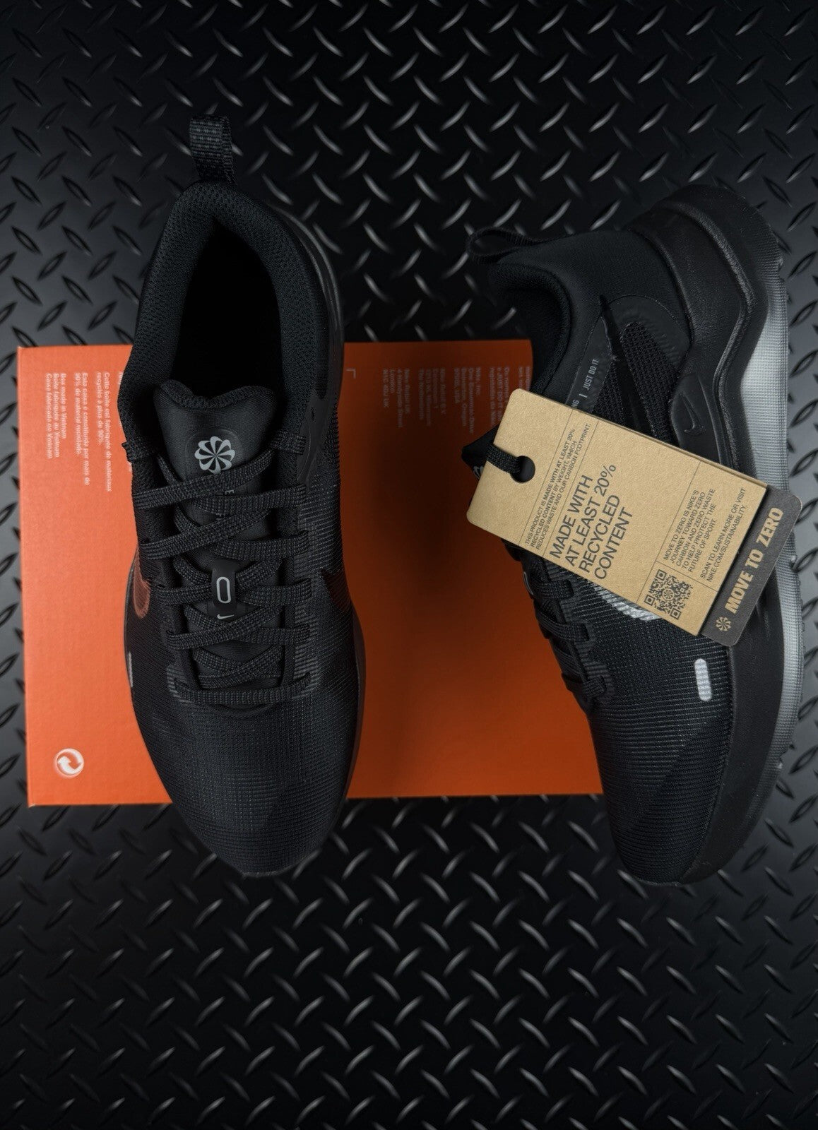 Nike Downshifter 12 Lifestyle/Running Trainers ‘Triple Black’ WMNS Size 4.5