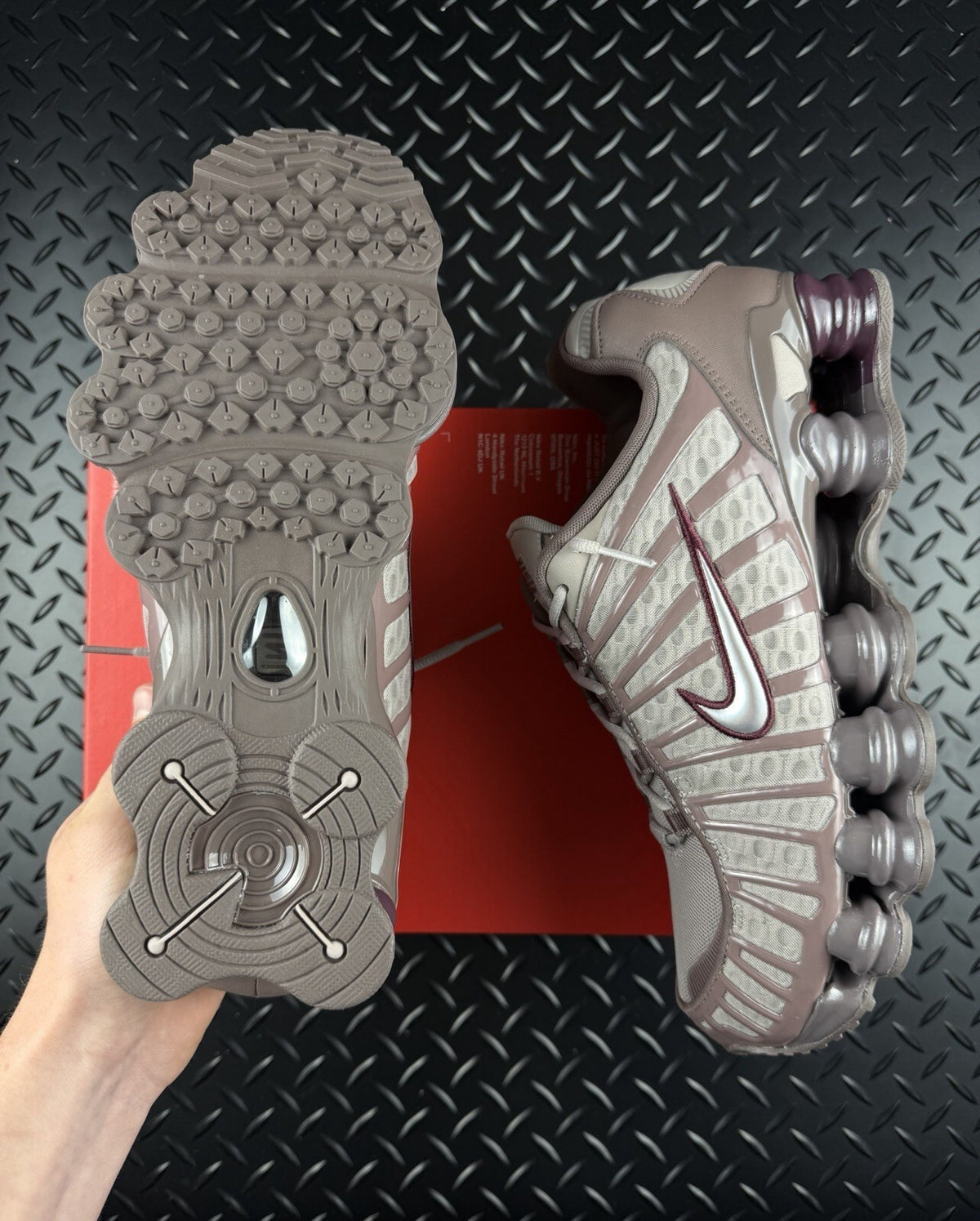Nike Shox TL ‘Night Maroon’ Brand New 100% Authentic Trainers Mens Size UK 8