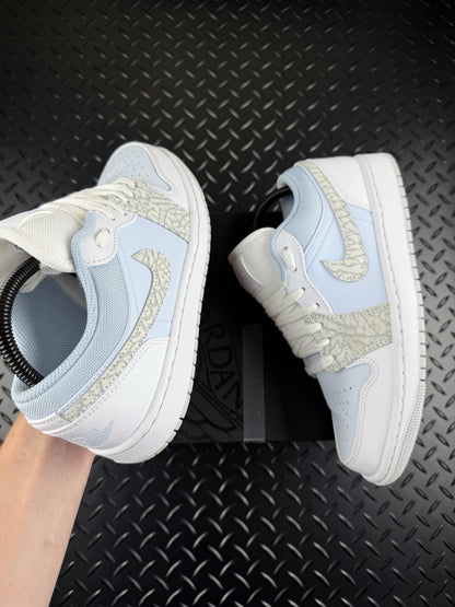Nike Air Jordan 1 Low ‘Blue Tint Sail White’ 100% Authentic Women’s UK 6 Boxed