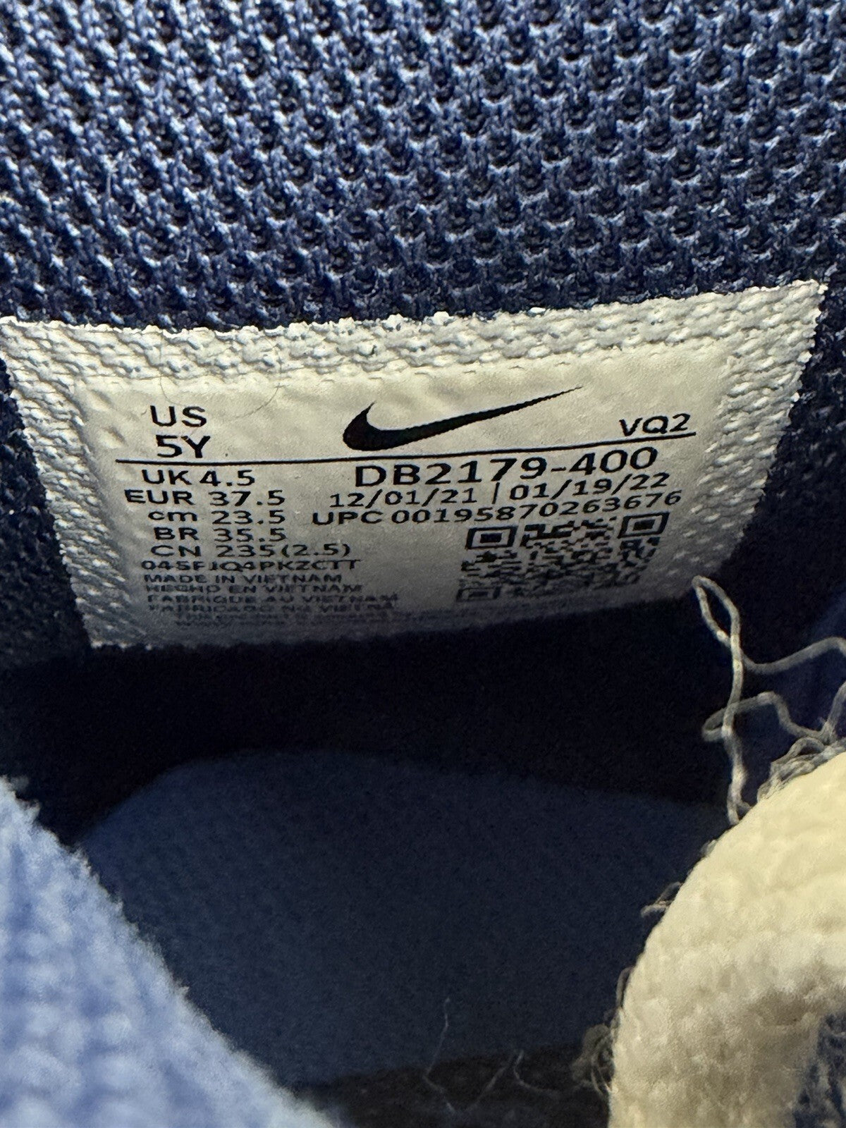 Nike Dunk High ‘Cobalt Pearl White’ 100% Authentic Size UK 4.5