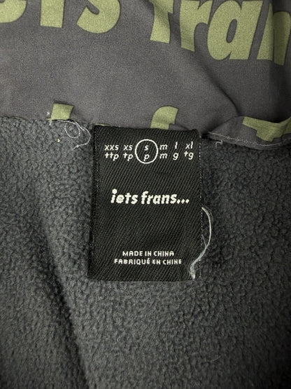 Lets Frans Cropped Puffer Jacket ‘Grey Green’  Fleece Lined Winter Coat WMNS S