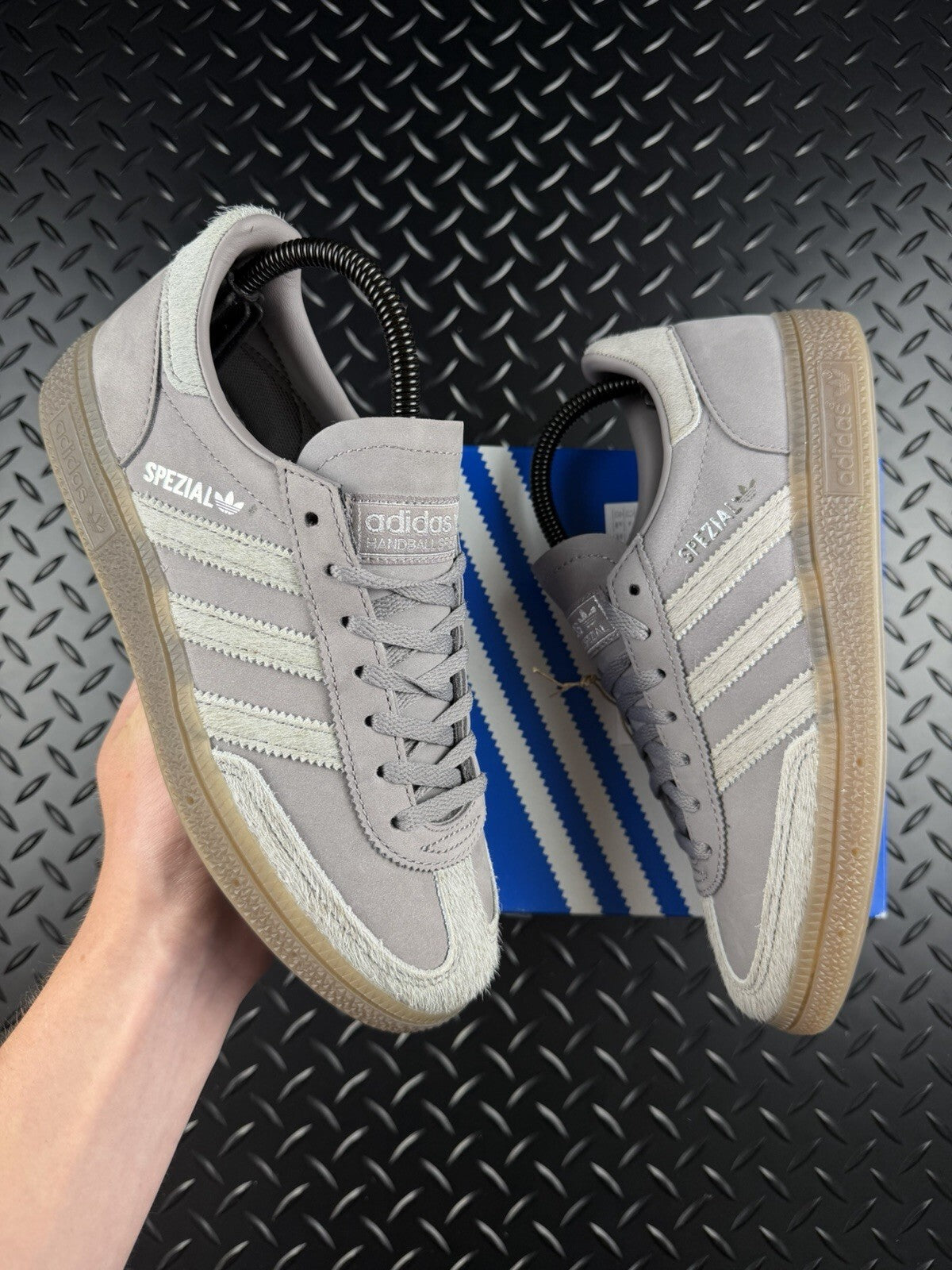 Adidas Handball Spezial ‘Pony Hair’ KI4290 Grey Gum Brand New Full Box WMNS UK 5