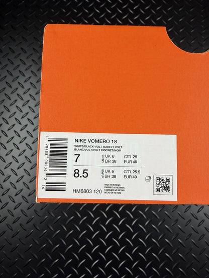 Nike Vomero 18 ‘Barely Volt’ Running/Lifestyle Trainers Brand New WMNS Size UK 6