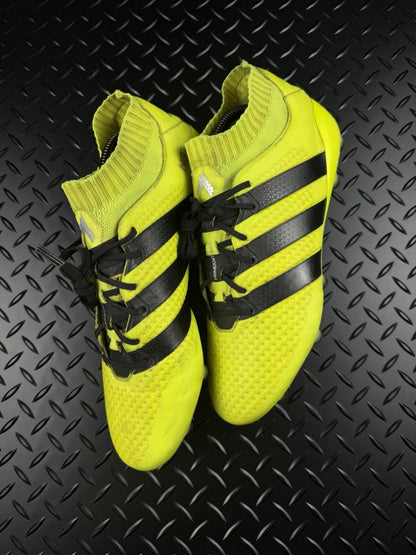 adidas Predator 18+ FG Solar Yellow / Core Black 2018 Prime Knit Men’s UK 8.5