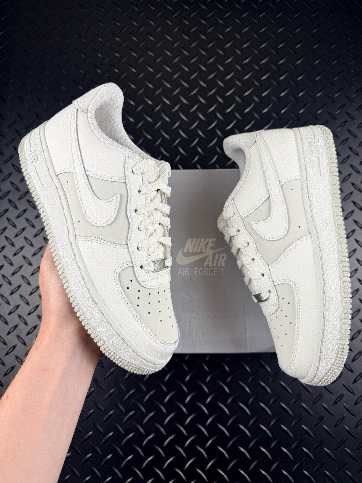 Nike Air Force 1 ‘Pearl White Sail’ Brand New Full Box 100% Authentic Size UK 5
