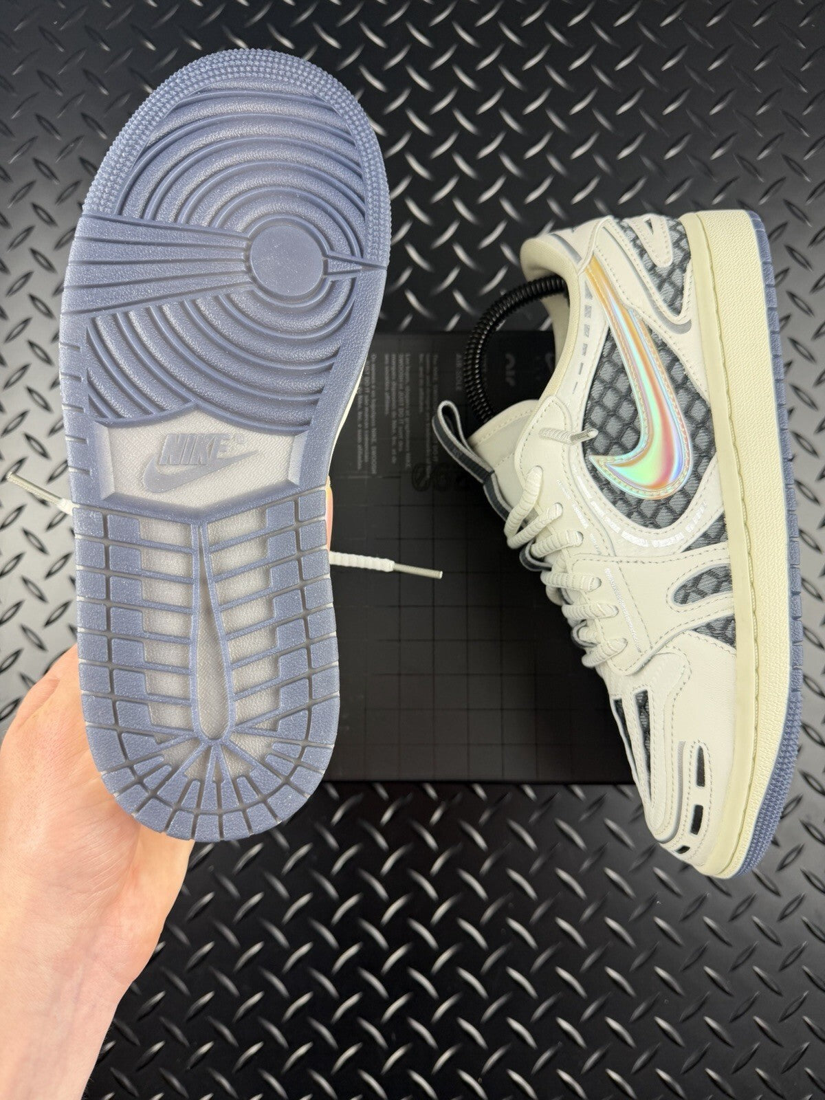 Nike Air Jordan 1 Low V3 ‘Metallic Silver’ Brand New 100% Authentic WMNS UK 5