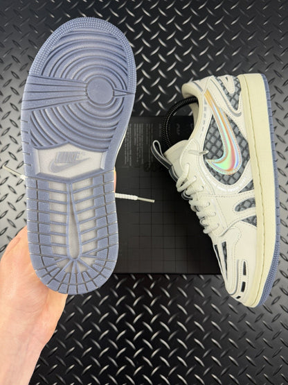 Nike Air Jordan 1 Low V3 ‘Metallic Silver’ Brand New 100% Authentic WMNS UK 5