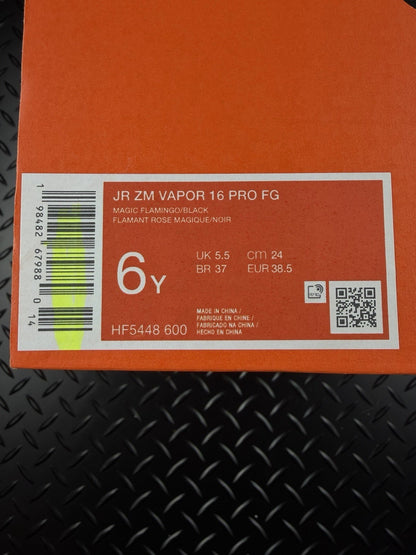 Nike Mercurial Vapor 16 Pro FG Football Boots ‘Flamingo Black’ Brand New GS UK 5