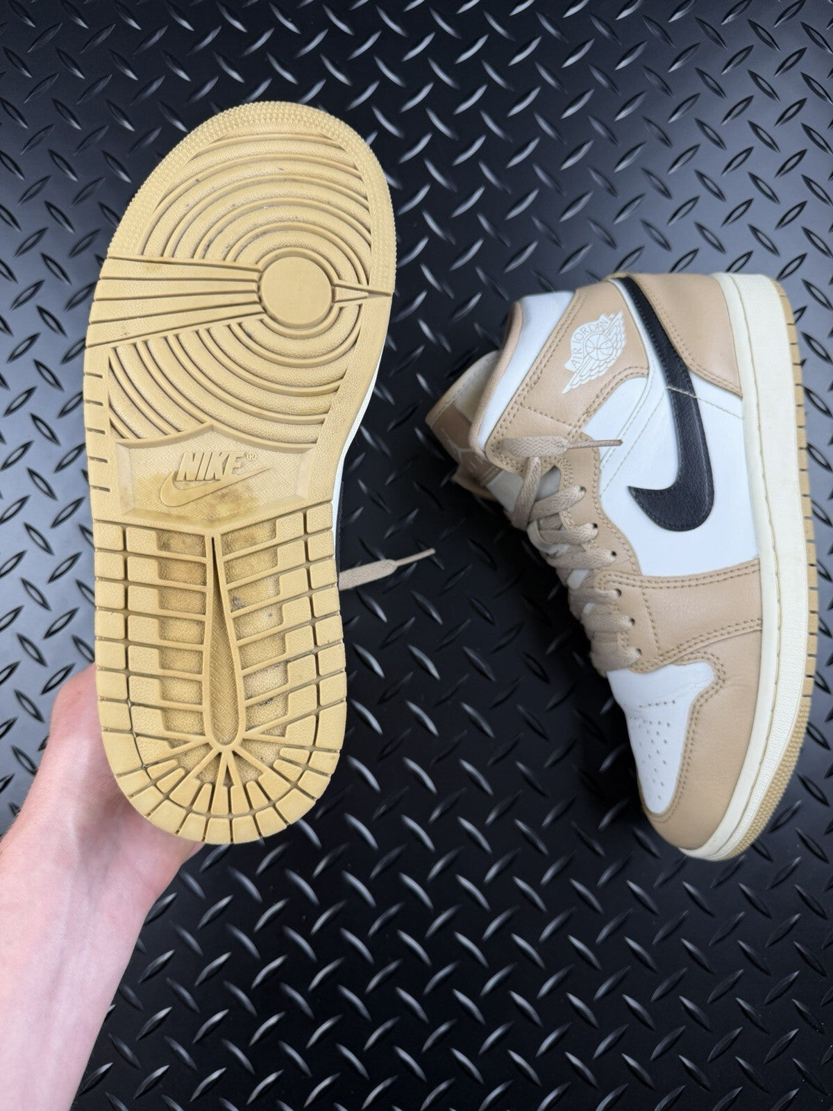 Nike Air Jordan 1 Mid ‘Sand White’ 100% Authentic WMNS Size UK 5.5
