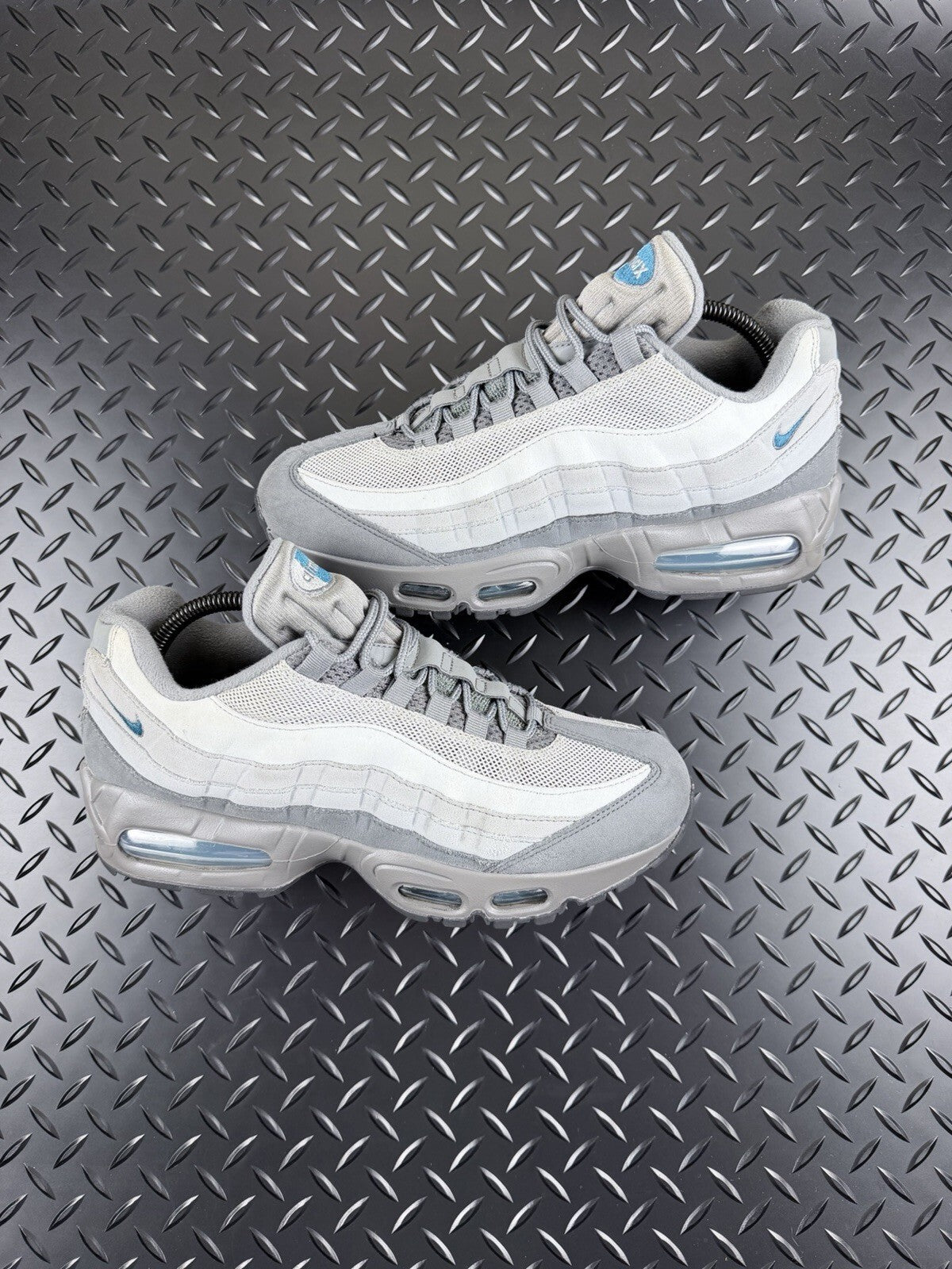 Nike Air Max 95 OG ‘Big Bubble’ Anthracite Smoke Grey Blue 100% Authentic UK 7.5