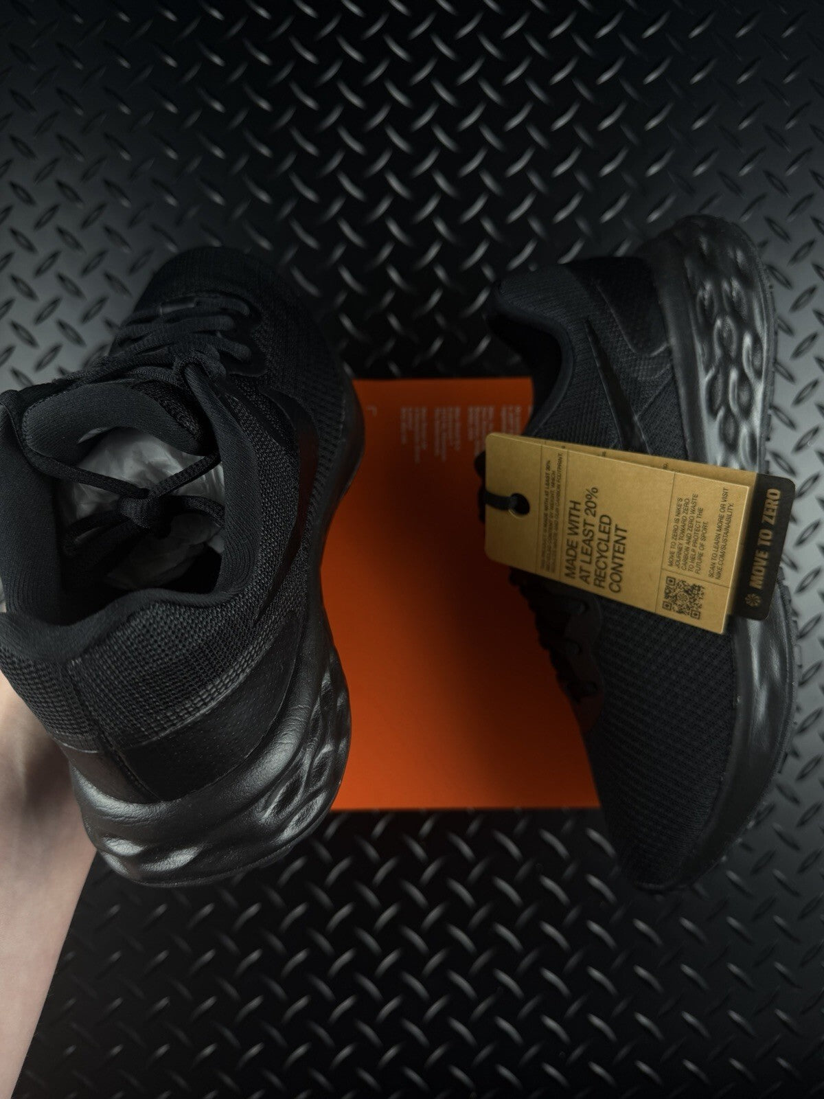 Nike Revolution 6 NN Lifestyle/Running Trainers ‘Triple Black’ WMNS Size UK 5.5