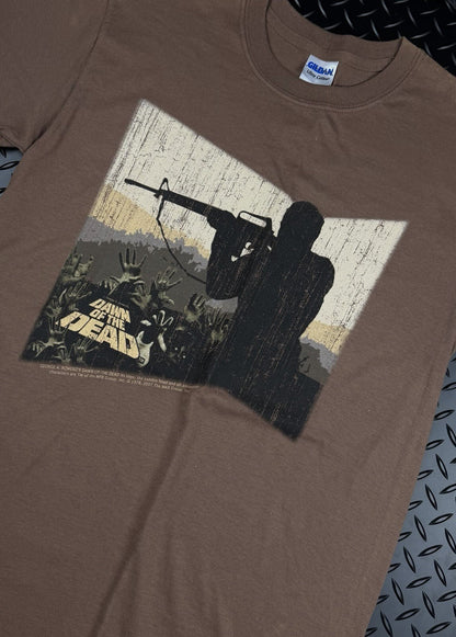 Dawn of The Dead Gildan Brown Graphic T-Shirt Men’s Size Small