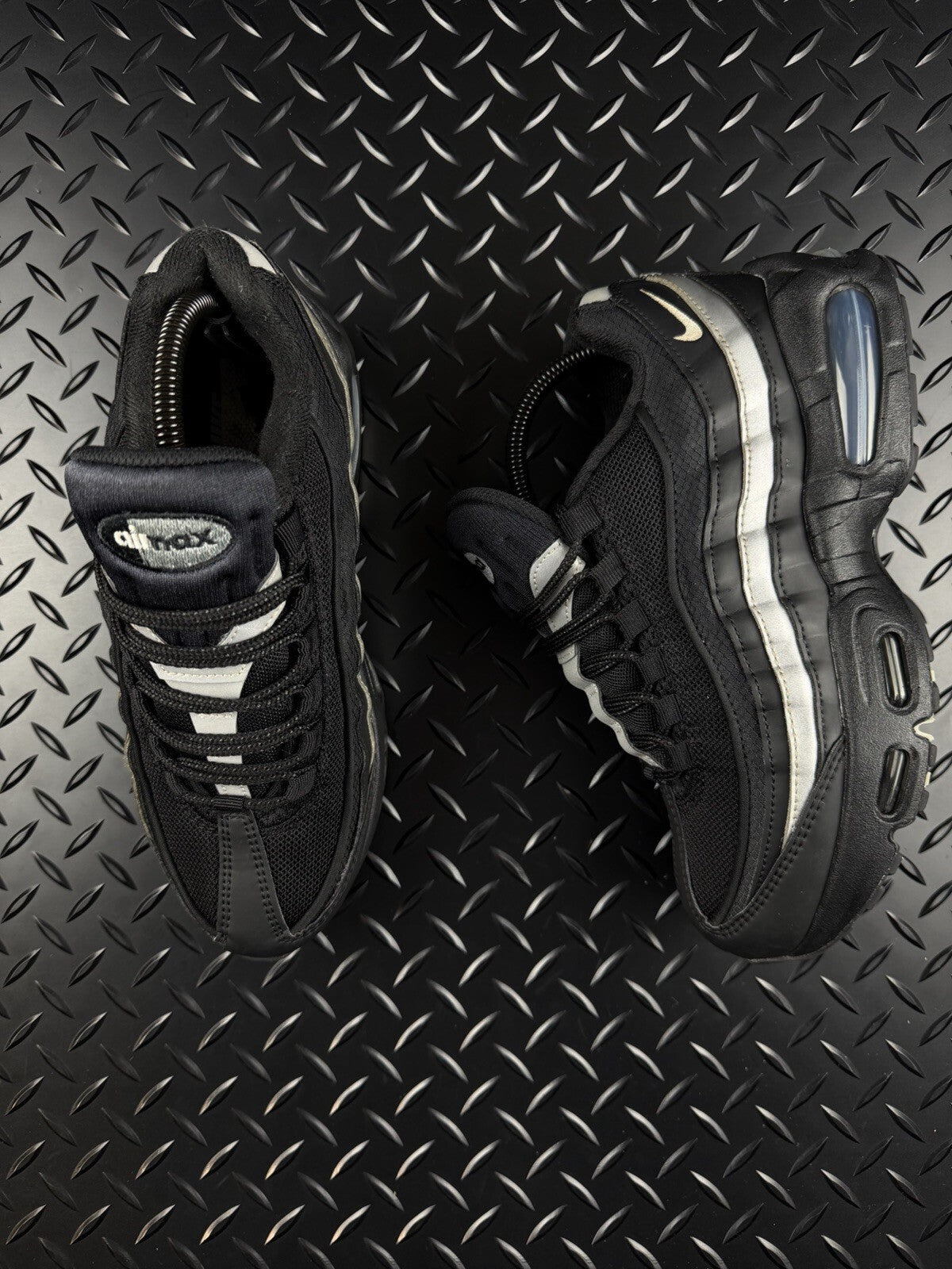 Nike Air Max 95 OG Big Bubble ‘Black Metallic Sliver’ 100% Authentic Size UK 5.5