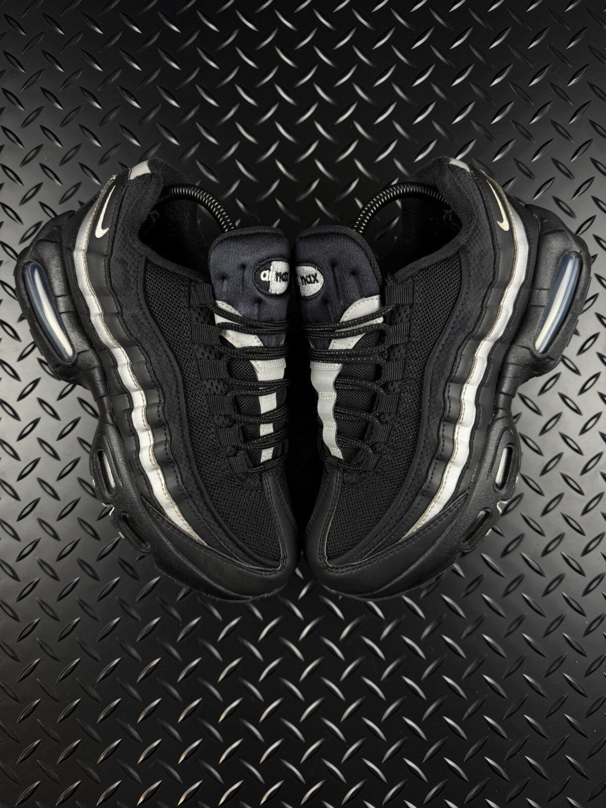 Nike Air Max 95 OG Big Bubble ‘Black Metallic Sliver’ 100% Authentic Size UK 5.5