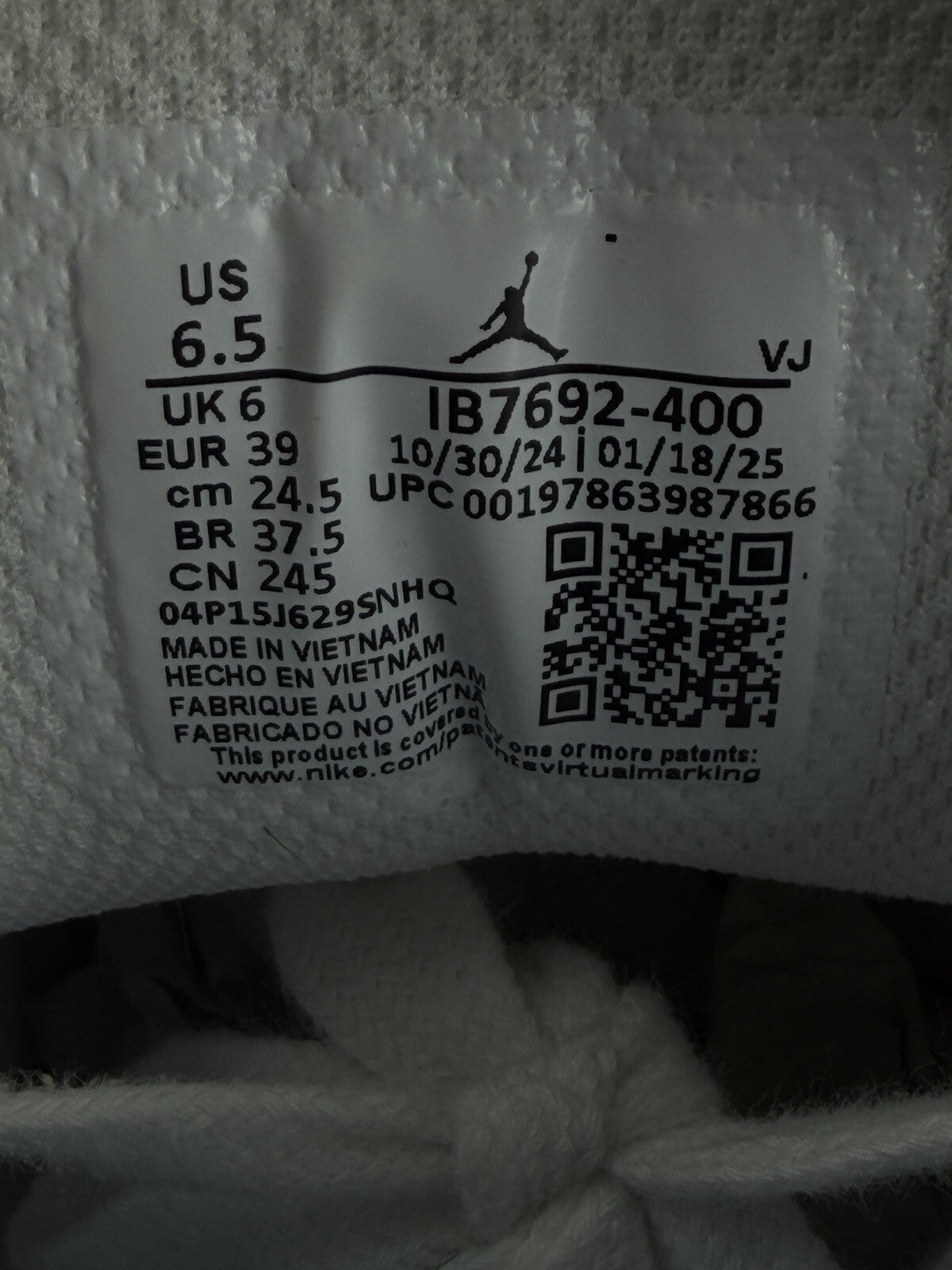 Nike Air Jordan 1 Low ‘Blue Tint Sail White’ 100% Authentic Women’s UK 6 Boxed