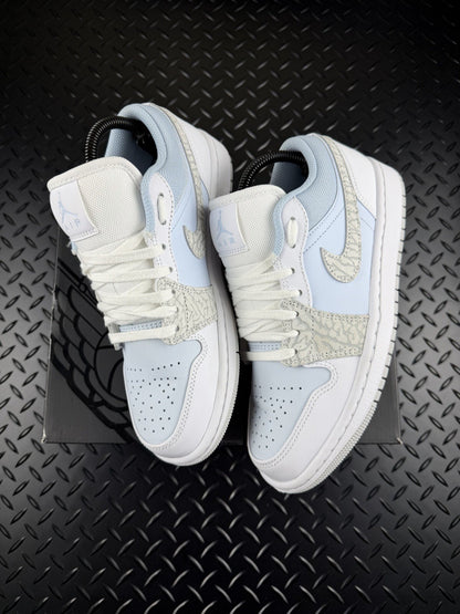 Nike Air Jordan 1 Low ‘Blue Tint Sail White’ 100% Authentic Women’s UK 6 Boxed