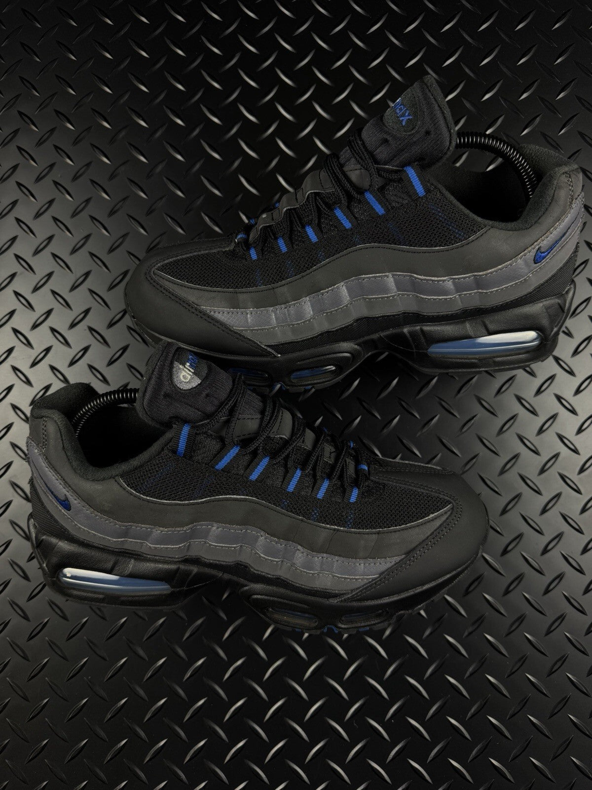 Nike Air Max 95 OG Big Bubble ‘Black Royal Blue’ 100% Authentic Mens Size UK 7.5