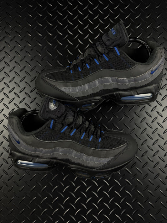 Nike Air Max 95 OG Big Bubble ‘Black Royal Blue’ 100% Authentic Mens Size UK 7.5