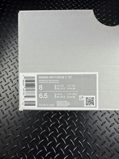 Nike Air Force 1 07 ‘Mosswood Brown’ Brand New 100% Authentic WMNS Size UK 5.5