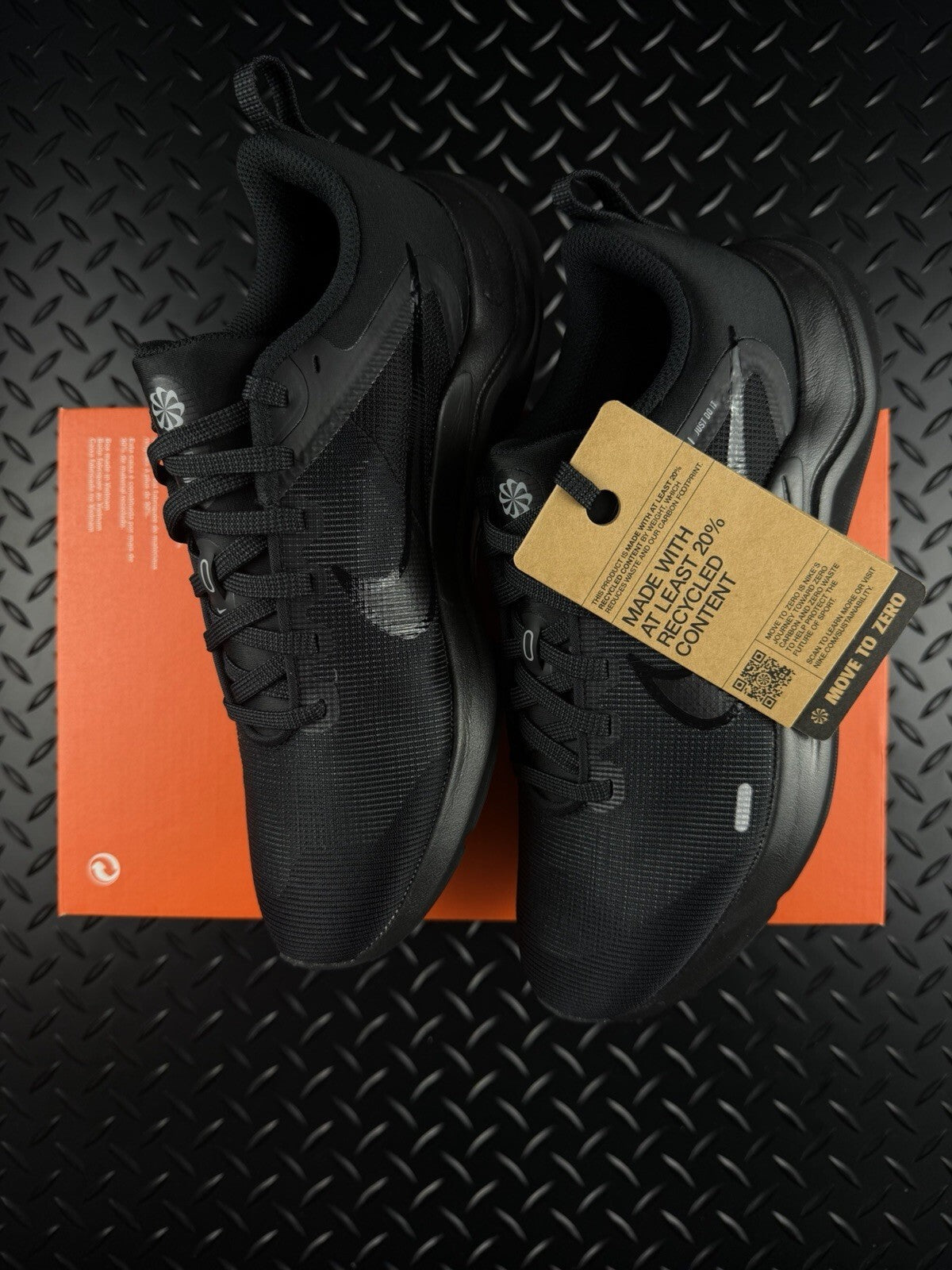 Nike Downshifter 12 Lifestyle/Running Trainers ‘Triple Black’ WMNS Size 4.5