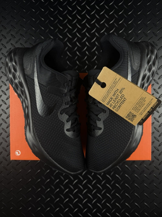 Nike Revolution 6 NN Lifestyle/Running Trainers ‘Triple Black’ WMNS Size UK 6.5