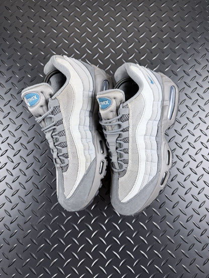 Nike Air Max 95 OG ‘Big Bubble’ Anthracite Smoke Grey Blue 100% Authentic UK 7.5