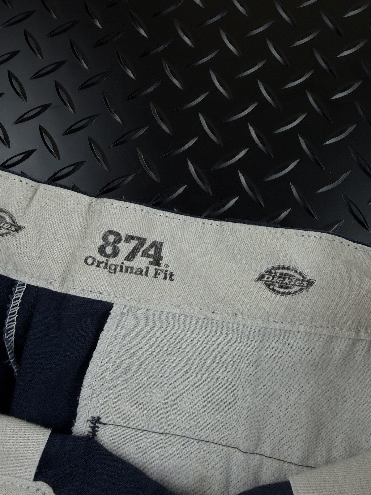 Dickies Vintage 874 Original Fit Carpenter Trousers 30x32 Navy Blue