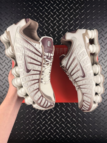Nike Shox TL ‘Light Bone Burgundy Crush’ £165 RRP Brand New WMNS Size UK 7
