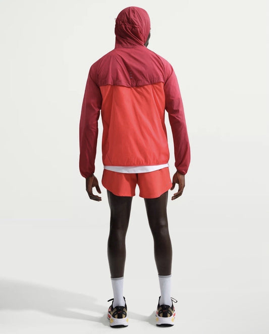 Nike Stride Repel UV Running Jacket Men's Brand New ‘Sunset Red’ Size Large